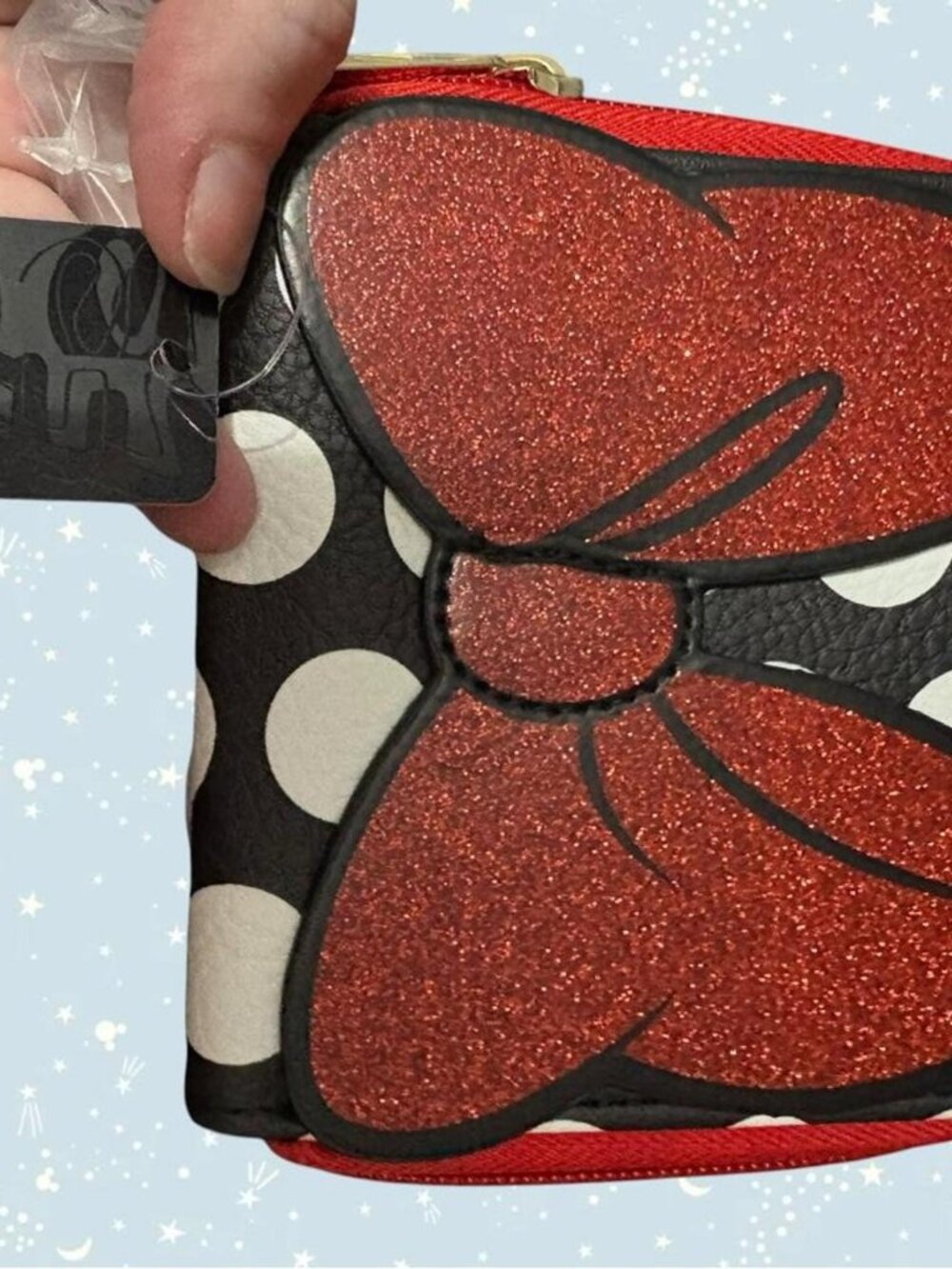 Buckle-Down Disney Minnie Mouse red polka dot zip around wallet